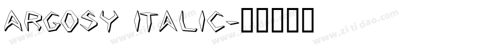 Argosy Italic字体转换